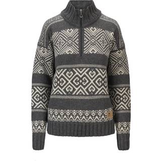 Dale of Norway Women's Rasletind Sweater Dark Charcoal/Offwhite, M