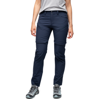 Bergans Women's Convertible Zip-Off Softshell Pants Navy Blue, 42