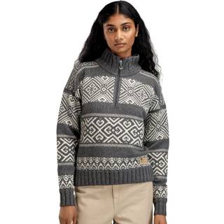 Dale of Norway Women's Rasletind Sweater Dark Charcoal/Offwhite, L
