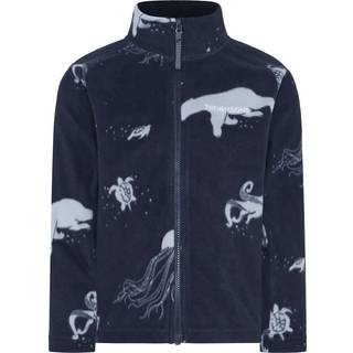 Didriksons Kids' Monte Printed Full Zip 10 Winter Ocean Blue, 100