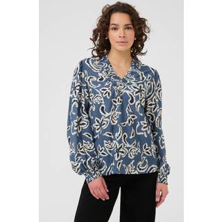 Bluse - KAdahlia - Bering Sea/White Paisley - Kaffe