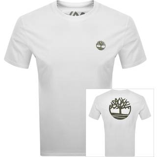 Timberland Tree Camo Logo T Shirt White