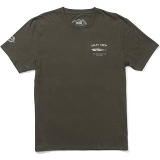 Salty Crew Men's Bruce Short-Sleeve Premium Tee Dusty Olive, M