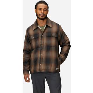 Marmot Men's Ridgefield Sherpa Flannel Shirt Jacket Black, L