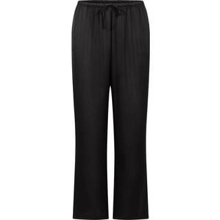 Hunkemöller Nålestribede satinbukser Sort - XL