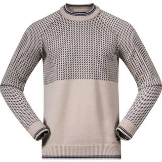 Bergans Men's Alvdal Wool Jumper Sandstone/navy Blue, M