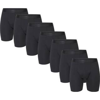 Urberg Men's Bamboo Boxers Long Leg 7-Pack Black Beauty, XXL