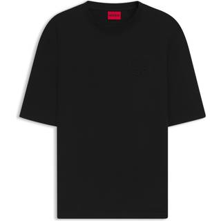 T-shirt i bomuldsjersey med vertikalt logo