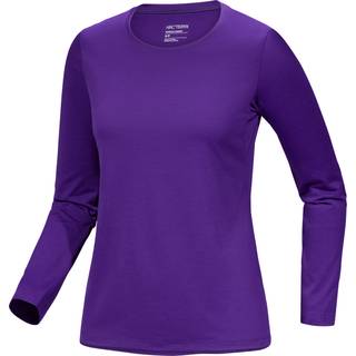 Arc'teryx Women's Taema Crew L/S Løbeshirt Damer størrelse M farve lilla