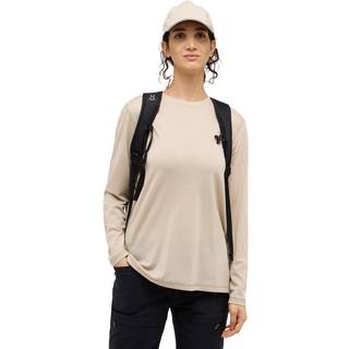 Haglöfs Women's Kaise Wool Long Sleeve Tee Chalk Beige, L