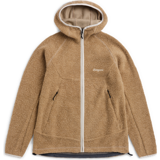 Bergans Women's Vaagaa Merino Terry Midlayer Hoodie Sandstone, XL