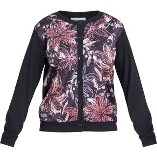 Gina Bacconi Vilma Floral Satin Front Cardigan