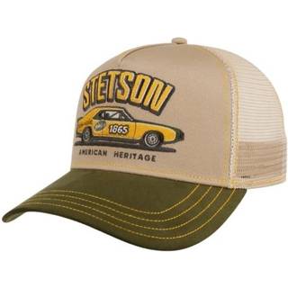 Stetson Muscle Car Heritage Trucker Cap Beige/Green, OSFA