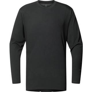 Haglöfs Men's Kaise Wool Long Sleeve Tee True Black, S