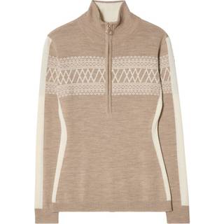 We Norwegians Women's Signature 1/4-Zip Merino sweatere Damer størrelse L farve beige