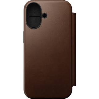 iPhone 17 - Nomad Modern Leather Folio Cover - MagSafe Kompatibel - Brown
