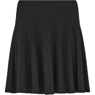 Kort Pointelle Nederdel - Sort - XS