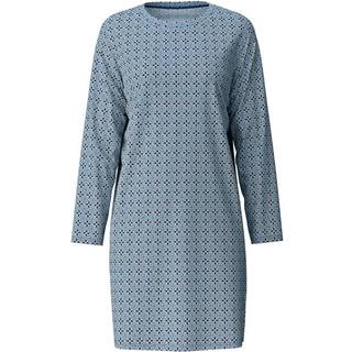 Ornament Nights Natkjole, Blue Cotton, XS