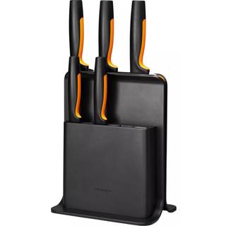 Fiskars Functional Form Knivblok + 5 Knive - Knivlister & knivblokke Plast Sort - 1057554