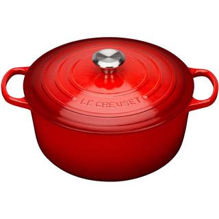 Le Creuset Signature støbejern rund gryde Ø24 cm cerise