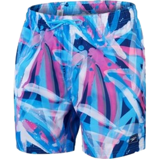 Men's Digital Printed Leisure 16" Swim Shorts Pink