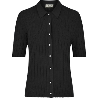 Pointelle Polo - Sort - S