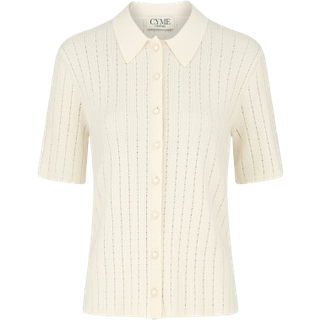 Pointelle Polo - Ivory - L