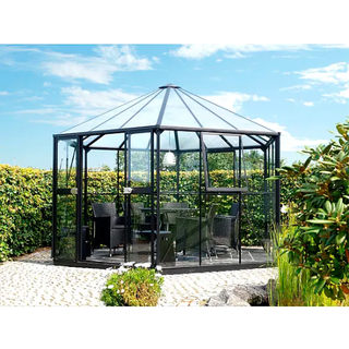 Vitavia Hera 2 9000 Sort Drivhus 3mm Hærdet Glas /6mm Polytag