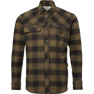 Chevalier Raptor Heavy Flannel Shirt Skjorte Herrer størrelse M farve brun