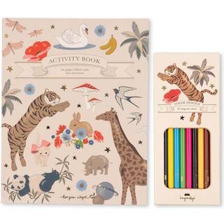 Konges Sløjd Aktivitetsbog med farveblyante - Flerfarvet