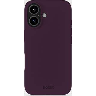 Holdit iPhone 16 Soft Touch Silikone Mobil Cover - Deep Plum