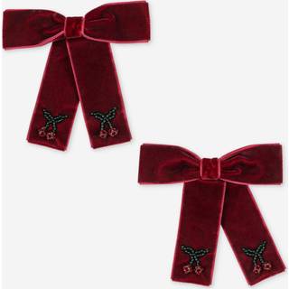 Konges Sløjd Hårspænde Juliette Bow 2-Pak - Rød