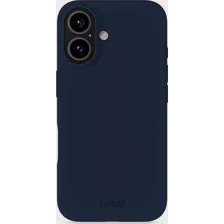 Holdit iPhone 16 Soft Touch Silikone Mobil Cover - Midnight Blue