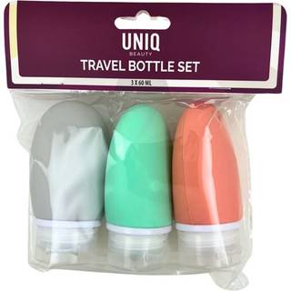 UNIQ Rejseflaskesæt-3 stk -60 ml - Flerfarvet
