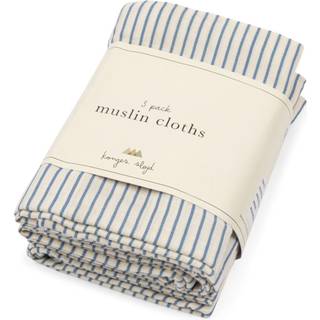 Konges Sløjd 3 Pak Stofbleer Stripe Bluie