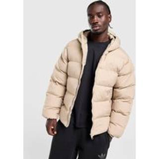 adidas Originals Tonal Hooded Puffer Jacket, Beige - XS