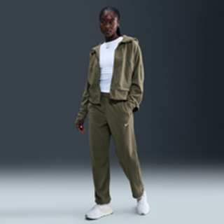 Nike One Therma-FIT-fleecebukser med mellemhøj talje til kvinder - grøn - M (EU 40-42)