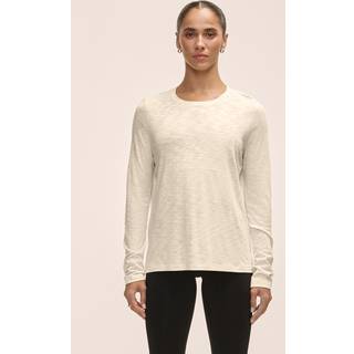 Casall Women's Soft Texture Long Sleeve Ecru, M
