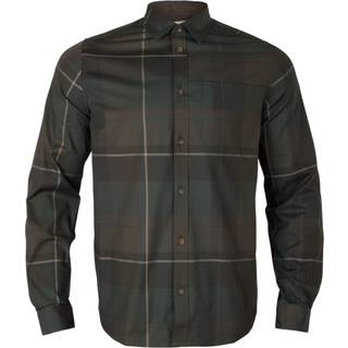 Härkila Men's Akse Long Sleeve Shirt Shadow Brown Check, XL