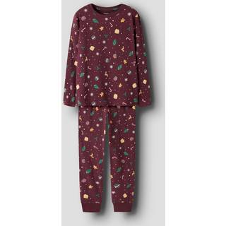 NAME IT Jule Natsæt Vismas Burgundy