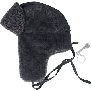 Stetson Bomber Denim Garage Aviator Hat Black, 57/M