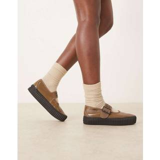 Vans - Mary Jane Creeper Shoes, Man, Brown, Size: 41 - Brown - 41