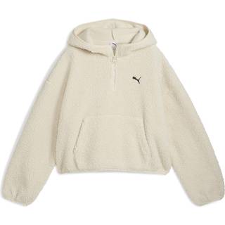 PUMA Wardrobe Essentials Oversized Polar Fleece Hoodie Women, Clothing, Alpine Snow, L