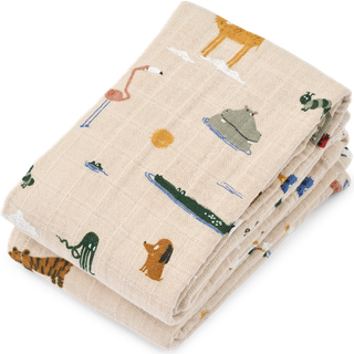 LIEWOOD Stofble Lewis 2-pak - Flerfarvet