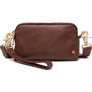 Lille læder clutch i klassisk og enkelt design / 15472 - Brandy - Onesize