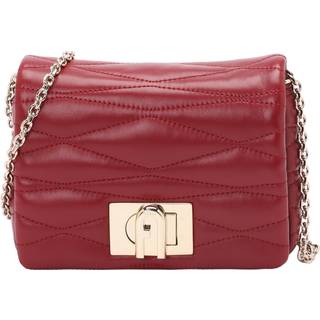 Furla 1927 Mini Soft Crossover taske mørkerød