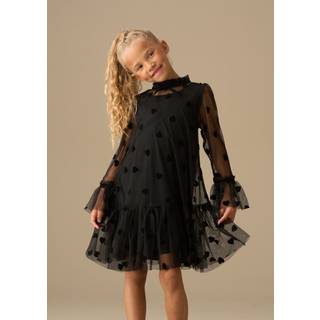 Angel & Rocket Angel & Rocket Neve Flock Hjerte Mesh-Kjole - 158164cm