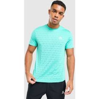 MONTIREX Cube Jacquard T-Shirt, Flash Aqua
