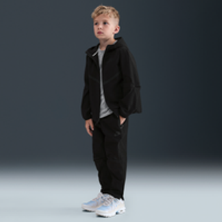 Todelt Nike Dri-FIT Tech Woven-sæt med fuld lynlås til mindre børn - sort - 4