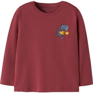 Printet Top Med Lange Ærmer